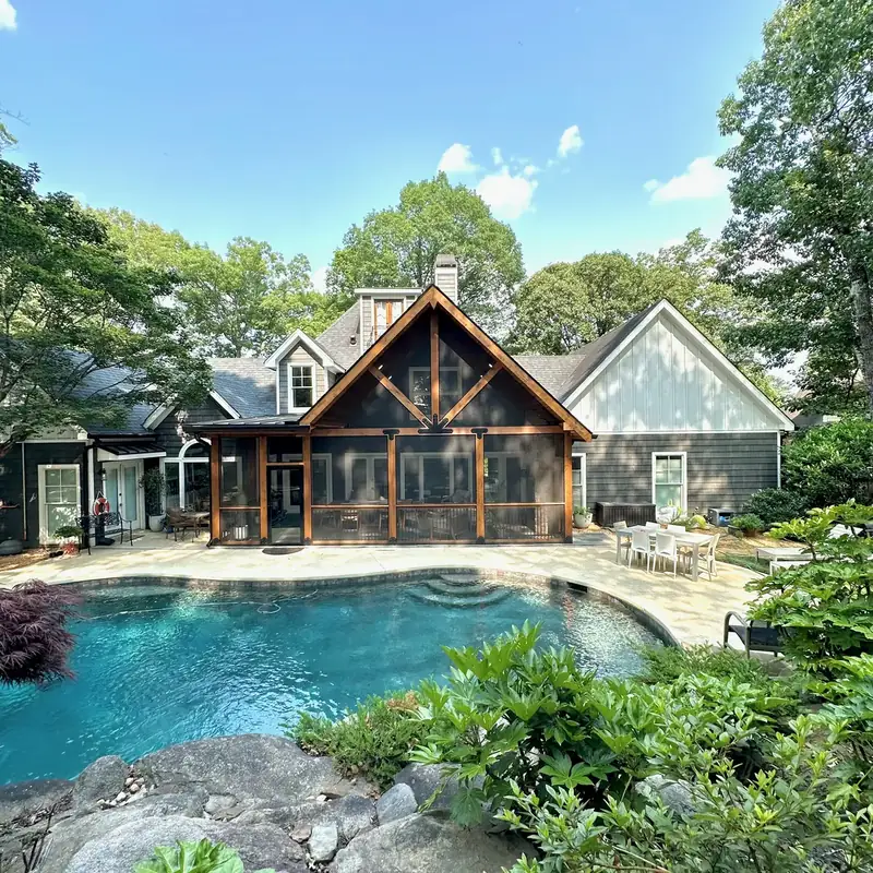 Custom outdoor living project built for a home in Arcade, GA
